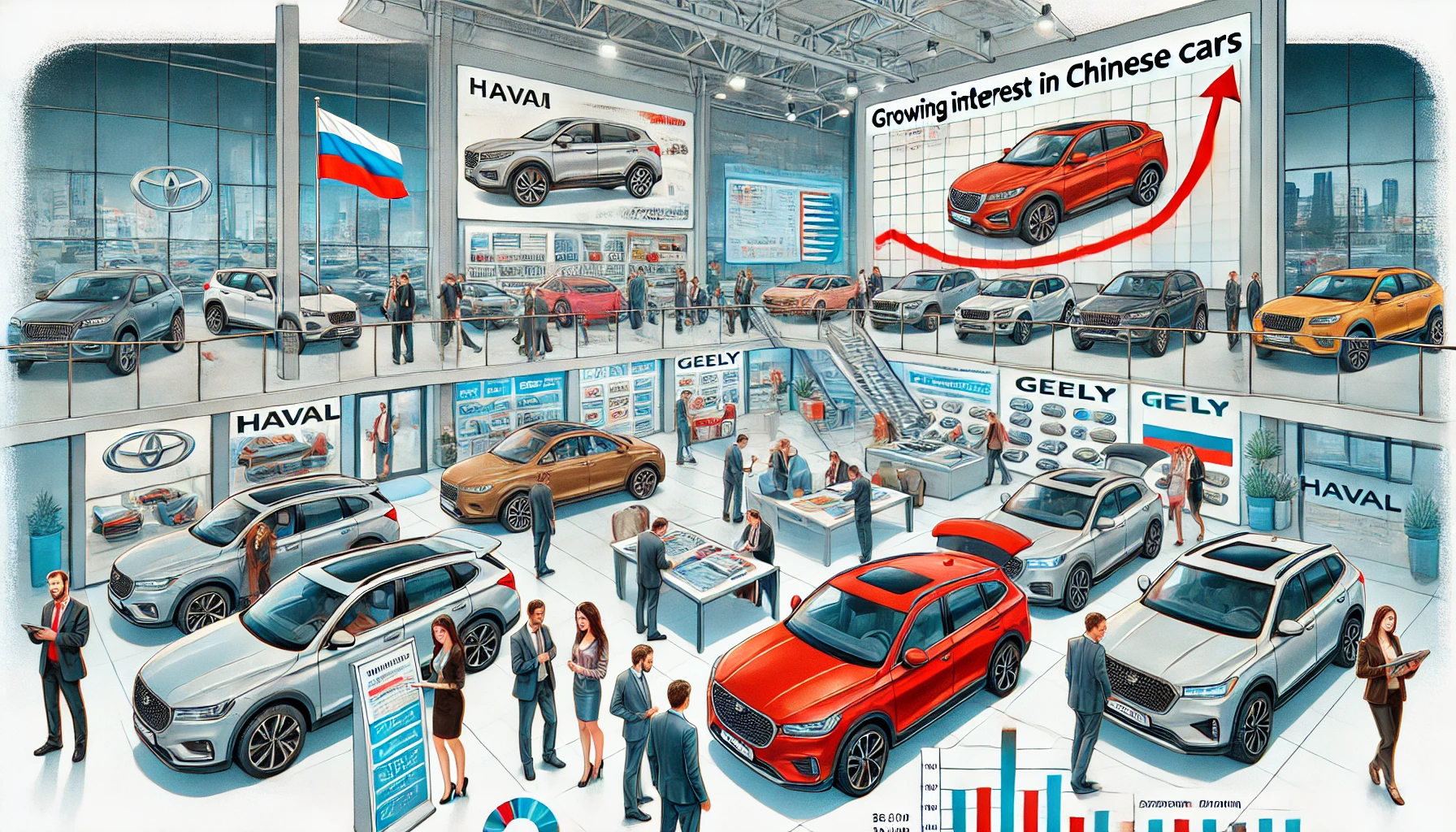 В России значительно вырос интерес к китайским автомобилям. Свежая статистика